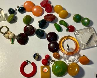 Vintage Bakelite lot- wear repair create