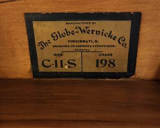 Rare 3/4 stacking bookcase