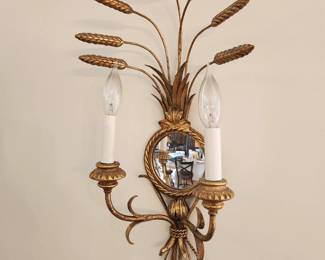 MCM lighted wall sconce