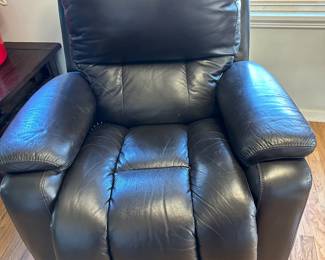 La-Z-Boy dark brown leather motorized recliner