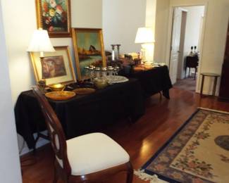 ART, GLASS, OVAL DINING CHAIRS AND MORE