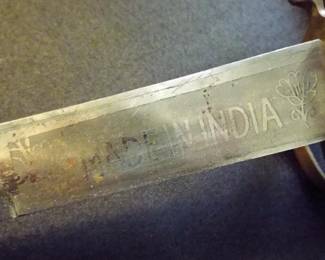 MADE IN INDIA PANTHER HEAD SCABBARD OVER SWORD