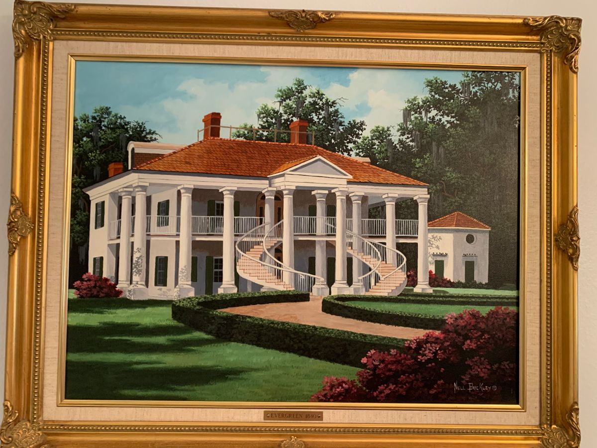 Painting of Evergreen plantation