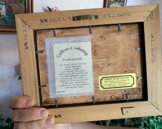 Back of Woodgraph prints