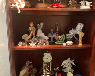 Swarovski collectibles, Lenox floral collectibles