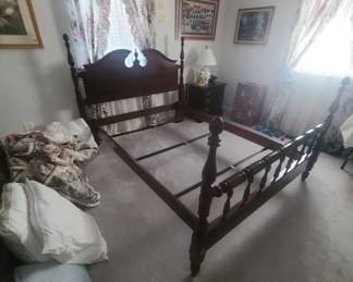 Full queen bed without mattress