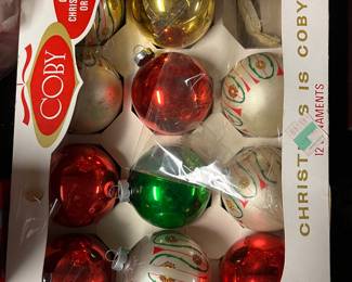 Vintage Christmas ornaments 