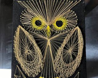 Vintage wall string art