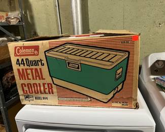 Coleman cooler in box