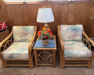 Rattan patio set 