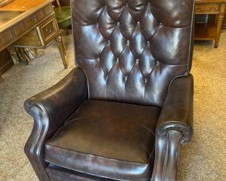 Vintage leather recliner