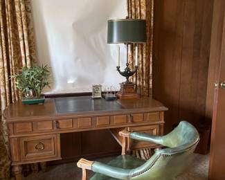 Vintage Office Desk and leather chair