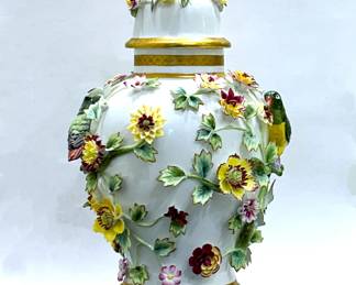 Large German Porcelain Ginger Jar 