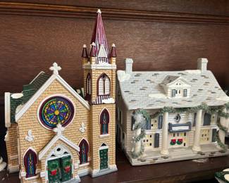 Dept 56 Snow Village Mount Olivet Church  and Cumberland House