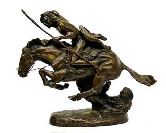 Remington Reproduction Bronze Figure.  