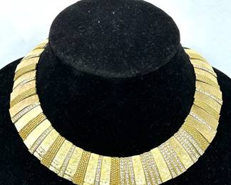 Vintage costume jewelry choker necklace 