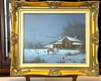 Original artwork painting by Texas artist, Daniel Maldonado (1940-2019).  