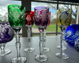 Bohemian cut to clear wine stems