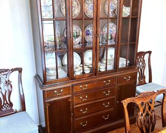 Federal revival style china cabinet by Hickory Chair Furniture 