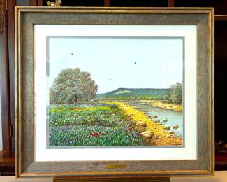 Original artwork painting by Texas artist, Daniel Maldonado (1940-2019).  