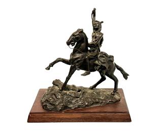 Remington Reproduction Bronze Figure issued by Franklin Mint   