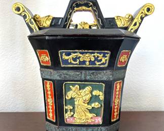 One of a matching pair of Chinese Rice Buckets