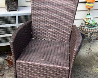 Plastic wicker chair (other pieces available)
