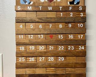 Country style perpetual calendar