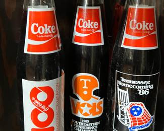 UT collectible Coke bottles