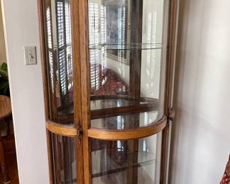 6' (approx) rounded glass curio