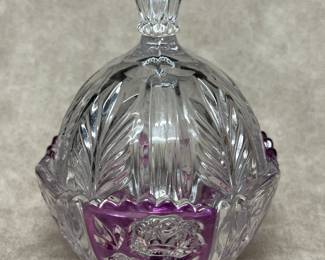 Crystal trinket dish