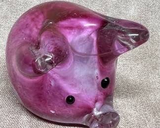 Blown glass pig