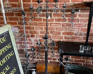 Beautiful black candle holders