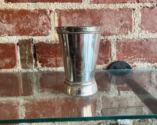 Assortment of metal vases, various sizes and shapes