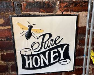 Metal vintage look sign