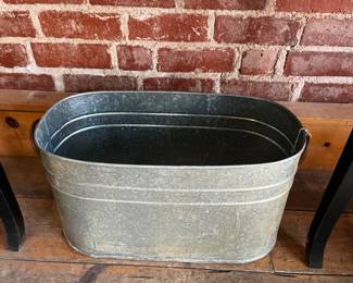 Assortment of galvanized buckets