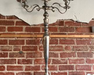 Large silver candlestick, two available