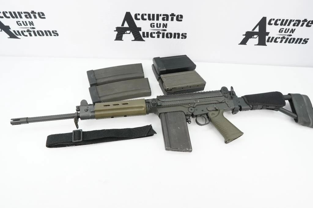 This DSA rifle with a 16 inch barrel, side folding stock, the classic FAL. Comes with 6 20 ROUND MAGS 2 30 ROUND MAGS MAG LOADER SIGHT TOOL. Please take a look at this excellent rifle and its photos.