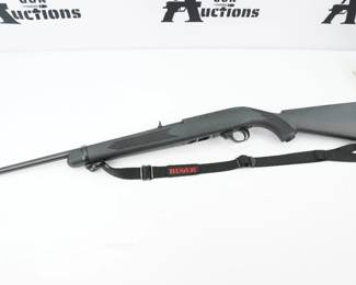 Serial # 253-76539 The Ruger 10/22 rifle is America’s favorite .22 LR rifle, with proven performance in a wide range of styles for every rimfire application. Ideally suited for informal target shooting, “plinking,” small game hunting, and action-shooting events. With its legendary action and renowned reliable rotary magazine, all 10/22 rifles are sleek, perfectly balanced, rugged, and superbly accurate. This 10/22 features a 18.5 inch barrel and one magazine with the original box. The firearm is in excellent condition, showing minimal signs of use and wear. 