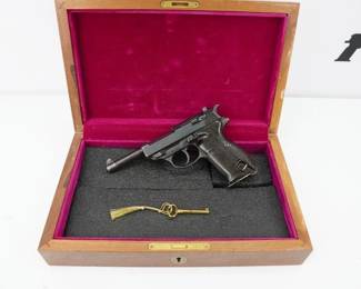 Serial # 508B Condition: Excellent Walther P38 with a code of AC over 42the serial number matches on the slide barrel and frame. The magazine is not matching. This was made by Walther in 1942 , the letter B at the end of the serial number indicates the pistol was made in March of that year. Own this great piece of history, that you can shoot.