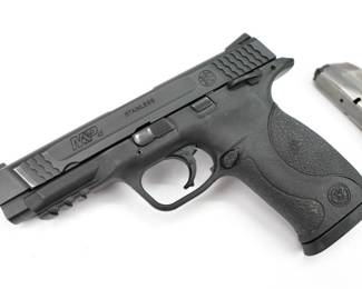 Serial # MRD7785 Condition: Very Good In the design of the M&P45, Smith & Wesson considered the needs of military and law enforcement from every conceivable angle. No other polymer pistol offers this combination of versatility, durability and safety. The pistol is sold with one magazine and is in very good condition, showing obvious signs of use and holster wear. 