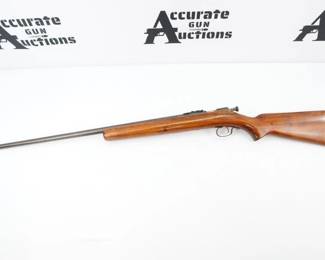 The Winchester Model 68 was a single-shot, bolt-action .22 caliber rimfire rifle sold from 1934 to 1945 by Winchester Repeating Arms Company. This Rifle is in Very good condition showing signs of use and wear. 