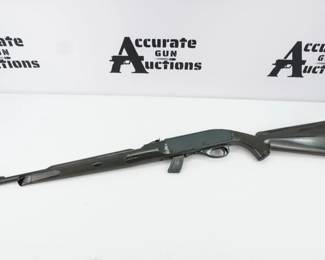 Remington Apache 77, a semi automatic 22 long rifle firearm, of the Remington Nylon series. Fires from a 10 round box magazine. Has a barrel date code of WK, being August of 1990. The serial number is A2394129. An up and coming collectable rifle. See all the photos of this excellent firearms. Don’t forget to check out the other Nylon style rifle in this auction.
