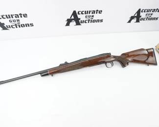 Serial # D6610756 Country: factory box The Remington Model 700 BDL has no equal, and is a superior performer in every way. It has become the standard footprint by which all other centerfire rifles are measured and continually fall short. Its strong, smooth action, consistent accuracy, classic beauty and unequaled value have made The Model 700 BDL the hunter's favorite centerfire rifle for more than 60 years.The high-gloss American walnut stock is enhanced by a distinctive black fore-end cap, Monte Carlo comb raised cheekpiece, and cut checkering. Metalwork has rich, deep bluing for beauty and protection. Other features include a hinged magazine floorplate, sling swivel studs, hooded ramp front sight and adjustable rear sight. This Rifle comes with the original box and is in excellent condition showing minimal signs of use and wear. 
