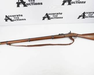 The Enfield Pattern 1853 rifle-musket was a .577 calibre Minié-type muzzle-loading rifled musket, used by the British Empire from 1853 to 1867; after which many were replaced in service by the cartridge-loaded Snider–Enfield rifle. The Enfield 1853 rifle-musket was also used by both the North and the South in the American Civil War, and was the second most widely used infantry weapon in the war, surpassed only by the Springfield Model 1861 Rifled Musket. The Confederates imported more Enfields during the course of the war than any other small arm, buying from private contractors and gun runners and smuggling them into Southern ports through blockade running. This rifle is in Excellent condition showing normal signs of use and wear.