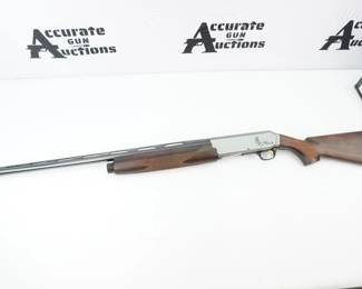 Serial # 113MN10249 Condition: Excellent The receiver is strong, lightweight aluminum alloy for good balance and still features a semi-humpback design that says "Browning. The silver -colored finish is a classy touch too. The barrel has a lightweight profile and a fully constructed ventilated rib with brass front bead. The action is gas-operated shooting 3" and 3 1/2" shells in stride, depending on the model you choose. The Active Valve System reliably cycles a wide range of loads. The stock is satin finish walnut for an uncommonly good look. Sadly Later discounted. This shotgun comes with the original box and is in excellent condition showing normal signs of use and wear. 