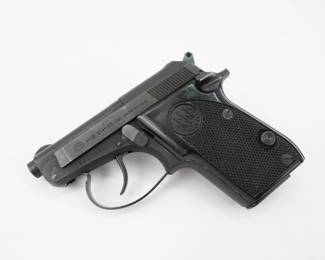 The Beretta 21A Bobcat is a semi-automatic pocket pistol designed by Beretta in Italy. Production began in the late 1984, solely in the Beretta U.S.A. facility in Accokeek, Maryland. It is a further development of the Beretta Model 20, whose production ended in 1985. This pistol is in excellent condition showing normal signs of use and Wear.