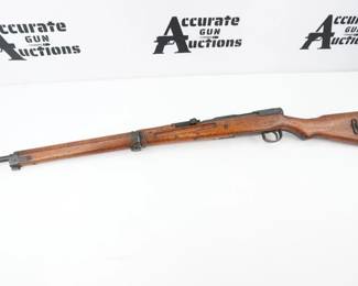 Serial # 7999 Condition: Excellent Introduced to service in 1939, the Type 99 was chambered for the 7.7x58mm Japanese cartridge. With a 0.312-inch bore, it was nominally a .30-caliber rifle intended to replace the 6.5x50 cartridge in Japan’s Type 38 rifle. War stress curtailed the transition, and both battled through the war. While only in service until 1945, there were some 3.5 million Type 99s manufactured. This 99 has a serial number of 7999 and is in excellent condition, showing normal signs of use and wear. 