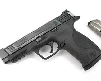 Serial # DTA9656 Condition: Very Good In the design of the M&P45, Smith & Wesson considered the needs of military and law enforcement from every conceivable angle. No other polymer pistol offers this combination of versatility, durability and safety. The pistol is sold with one magazine and is in very good condition, showing obvious signs of use and holster wear.