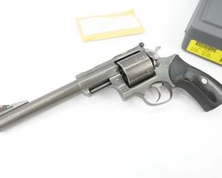 Serial # 551-79769 Condition: Excellent This is a Ruger Super Redhawk, Double Action, Revolver, 480 Ruger, 7.5" Barrel, Monogrip Grip, Adjustable Rear & Ramp Front Sight, 6 Rounds Model 05507. This Revolver is in excellent condition showing normal signs of use and wear. Comes with original hard case 